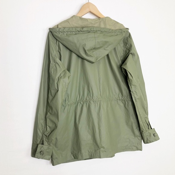 Current / Elliot Army green the boyfriend, windbreaker, hooded utility jacket - Picture 5 of 15